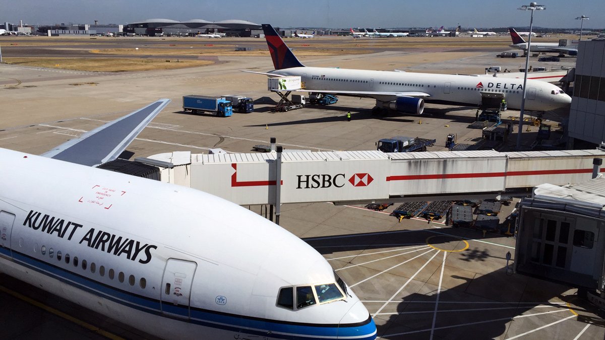 airplanes at an airport