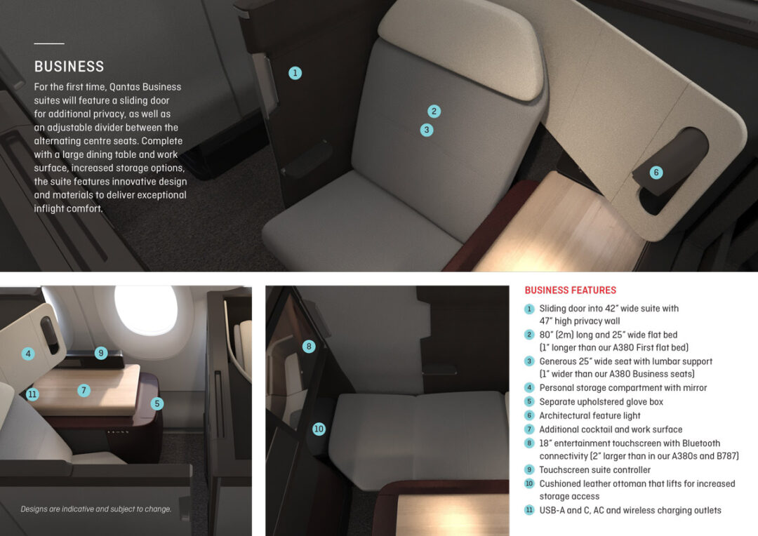 Qantas New Business First Class And Wifi On A350 Project Sunrise Planes 2paxfly Travel 4968