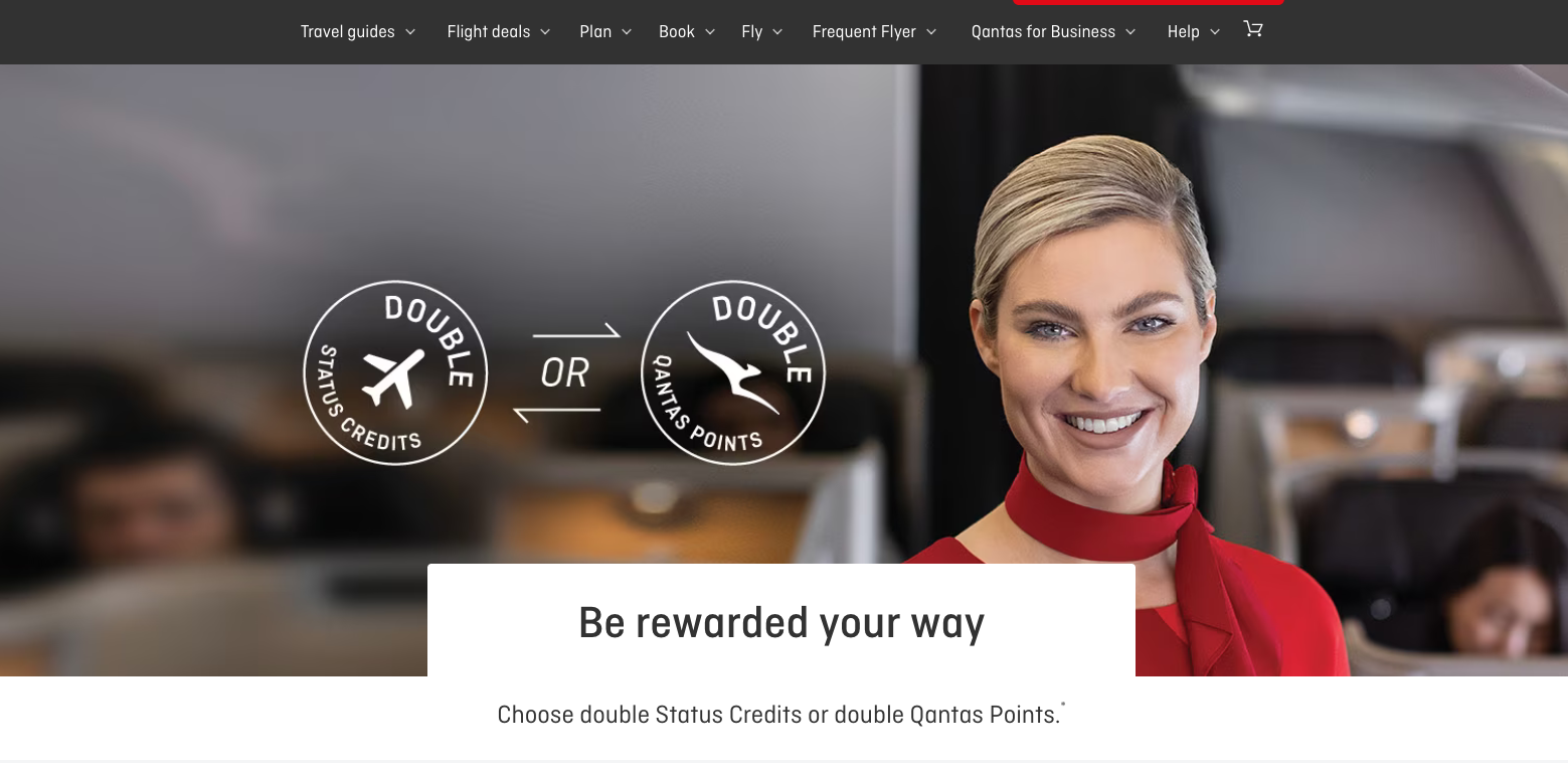 QANTAS Last Chance for DOUBLE STATUS CREDITS or DOUBLE POINTS Rewards