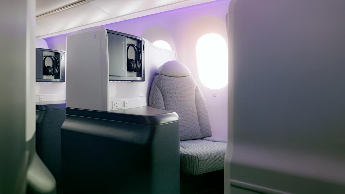 Business Premium seat on Air New Zealand