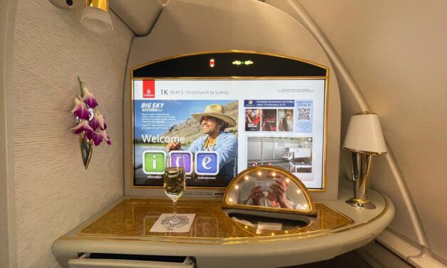 FLIGHT REVIEW: Emirates A380 First CLASS with showers, Christchurch to Sydney — Part 1