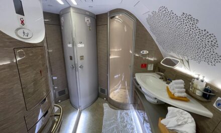 FLIGHT REVIEW: Emirates A380 First Class — Christchurch to Sydney — Part 2 —the shower