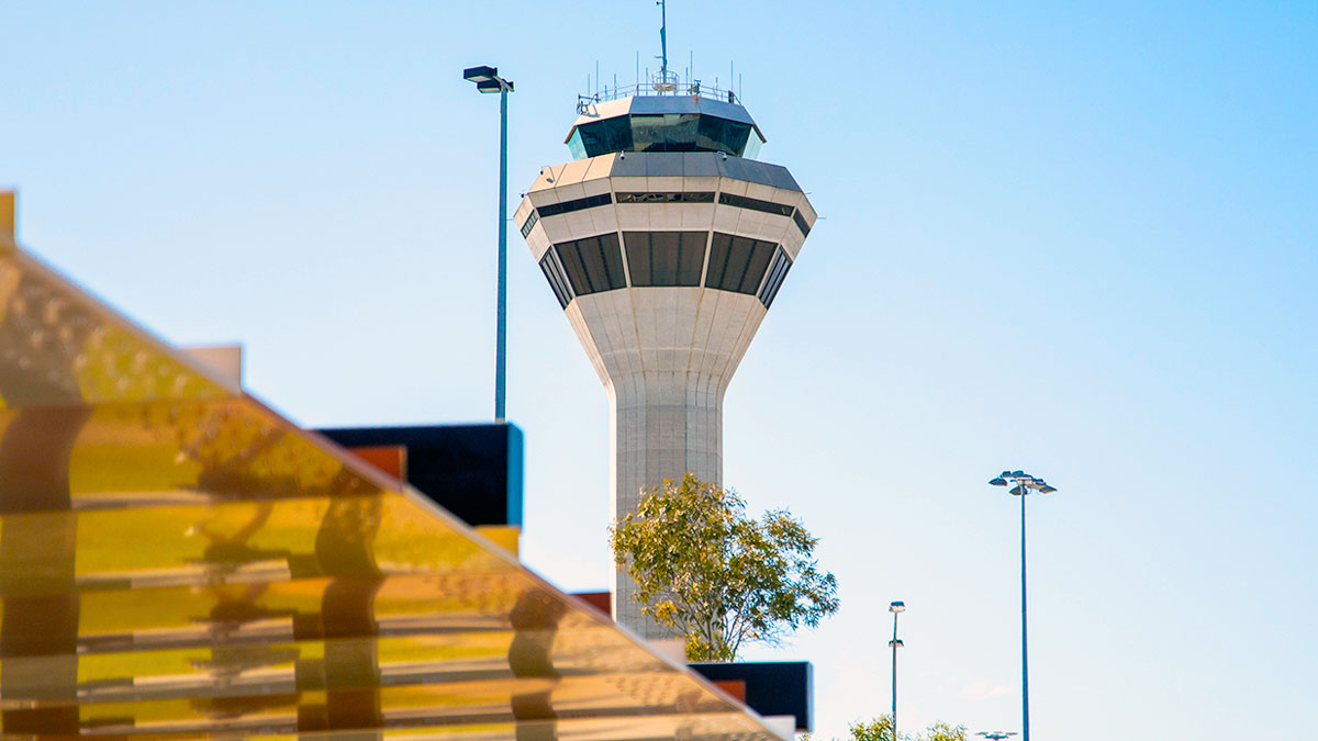 a tower with a tree in the background