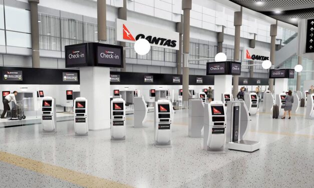 QANTAS: Hello check-in machine, can I charm you into an upgrade?