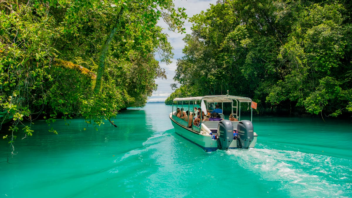 a boat on a body of water