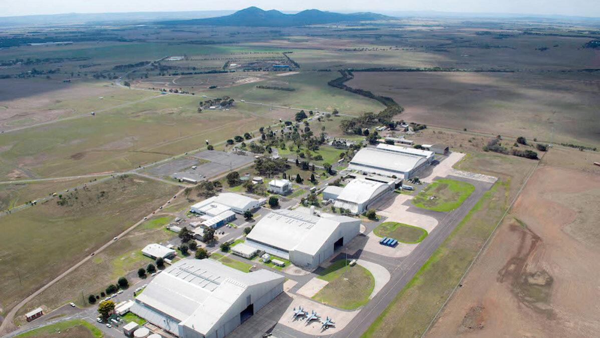 an aerial view of a large airport