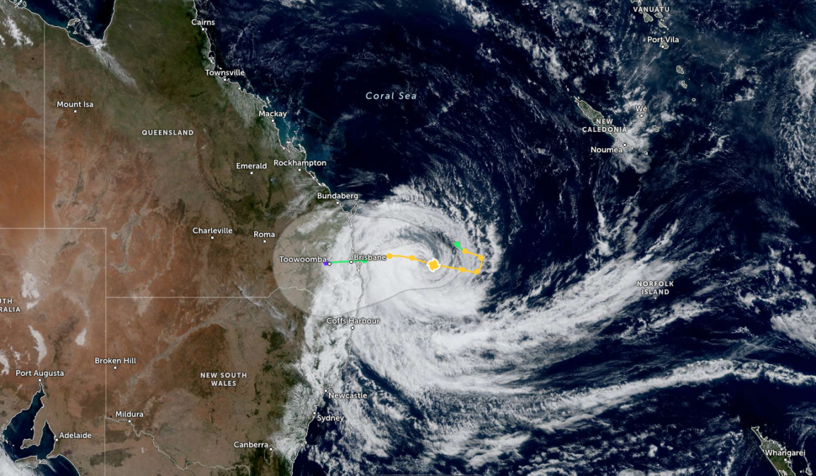 a satellite image of a hurricane